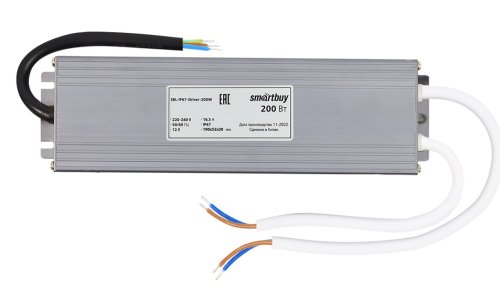 Блок питания для светодиодной ленты Smartbuy SBL-12В-IP67-Driver-200W картинка 